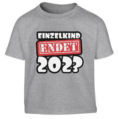 Einzelkind endet 2023 Geschwister Geschenk Großer Bruder Kinder Jungen T-Shirt