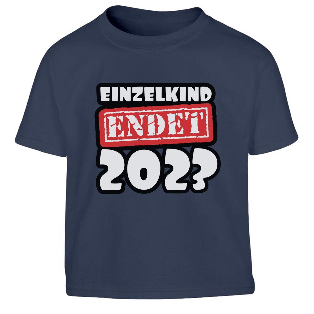 Einzelkind endet 2023 Geschwister Geschenk Großer Bruder Kinder Jungen T-Shirt