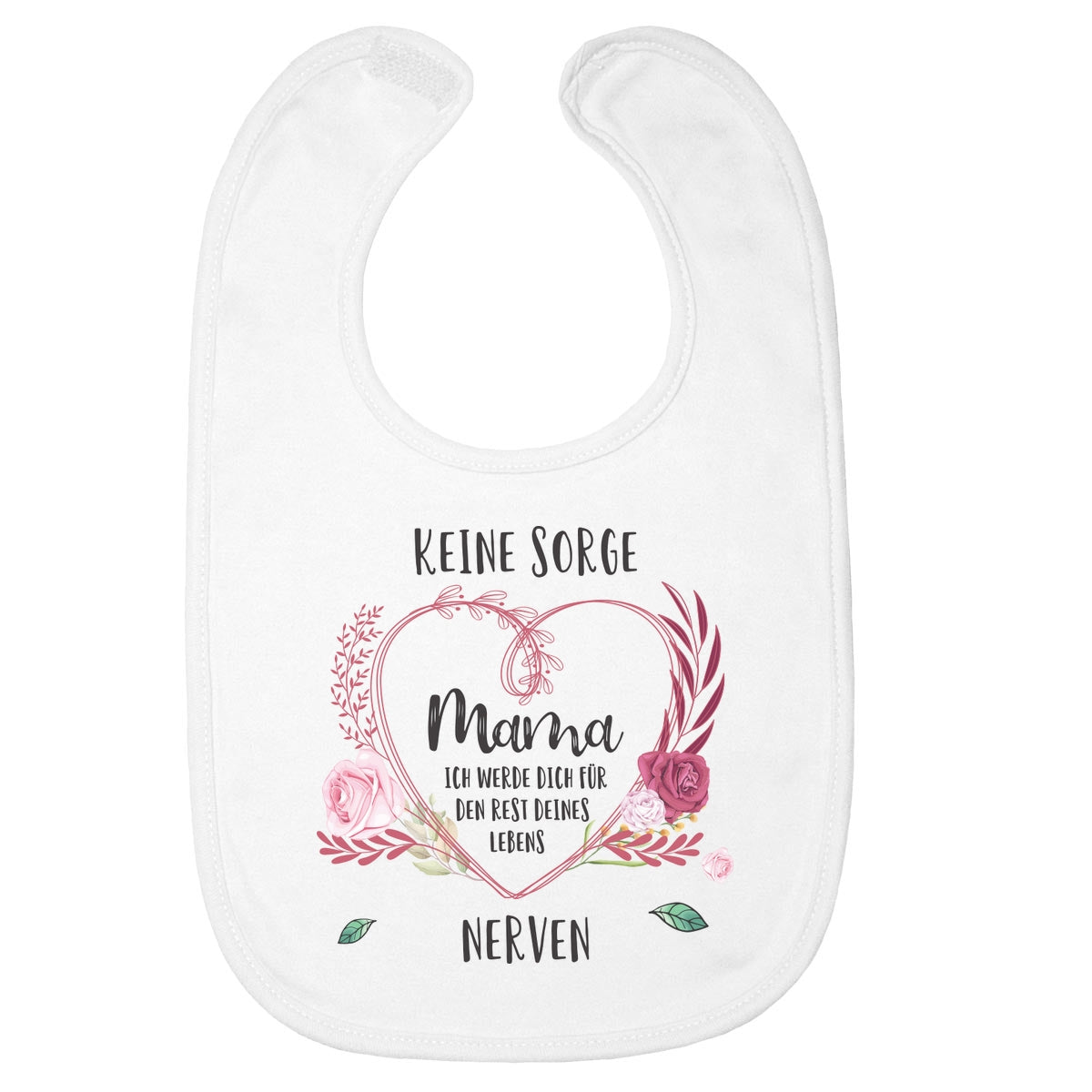 Witziger Babylatz mit Spruch Keine Sorge Mama Geschenke Baby Lätzchen