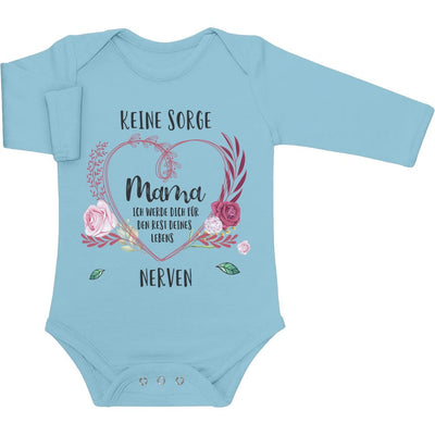 Witzige Body mit Spruch Keine Sorge Mama Geschenke Baby Langarm Body