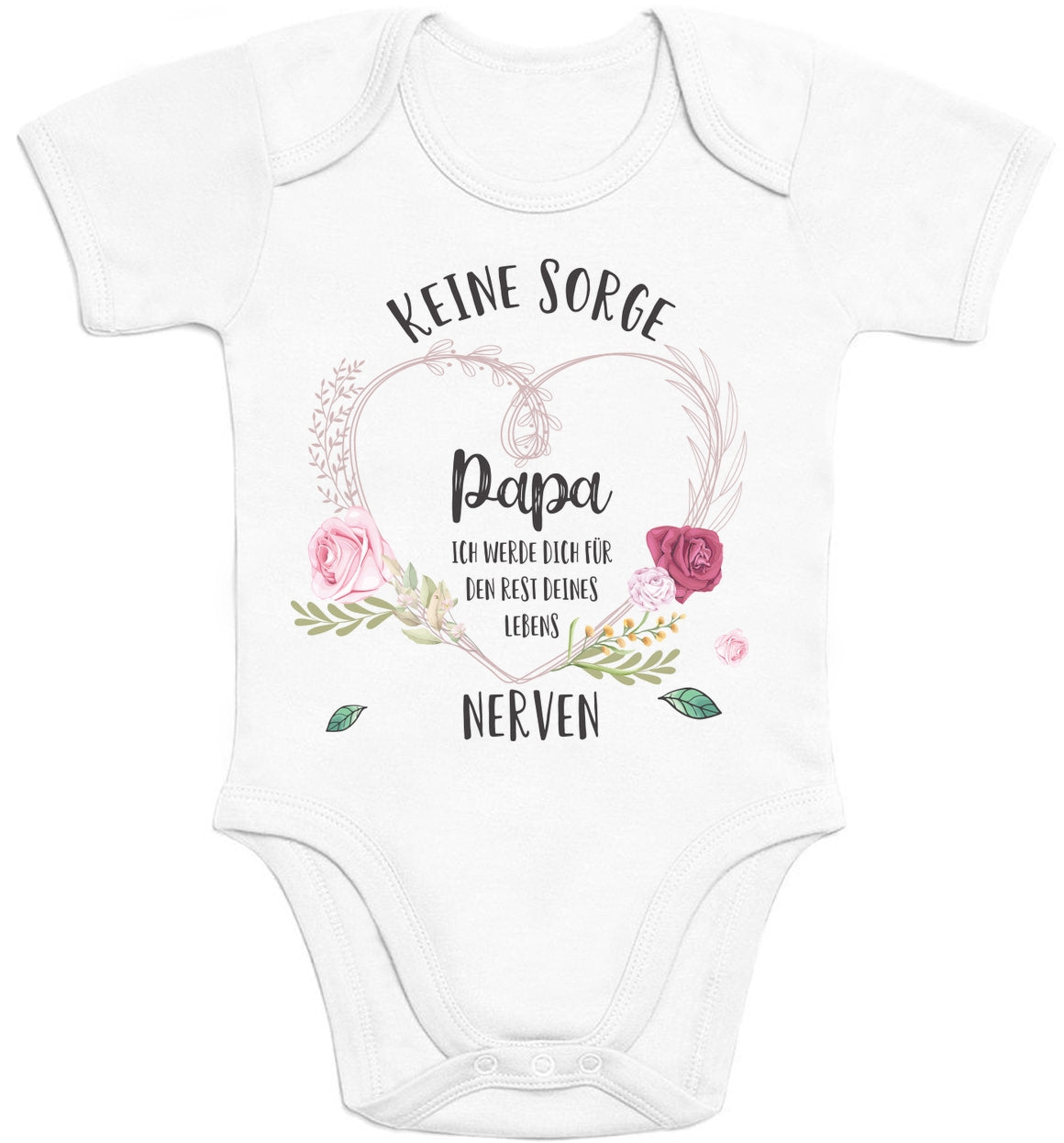 Witzige Body mit Spruch Keine Sorge Papa Geschenke Baby Body Kurzarm-Body