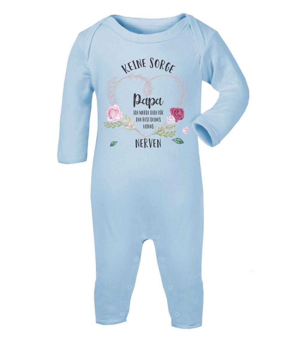 Witzige Body mit Spruch Keine Sorge Papa Geschenke Baby Strampler Strampelanzug