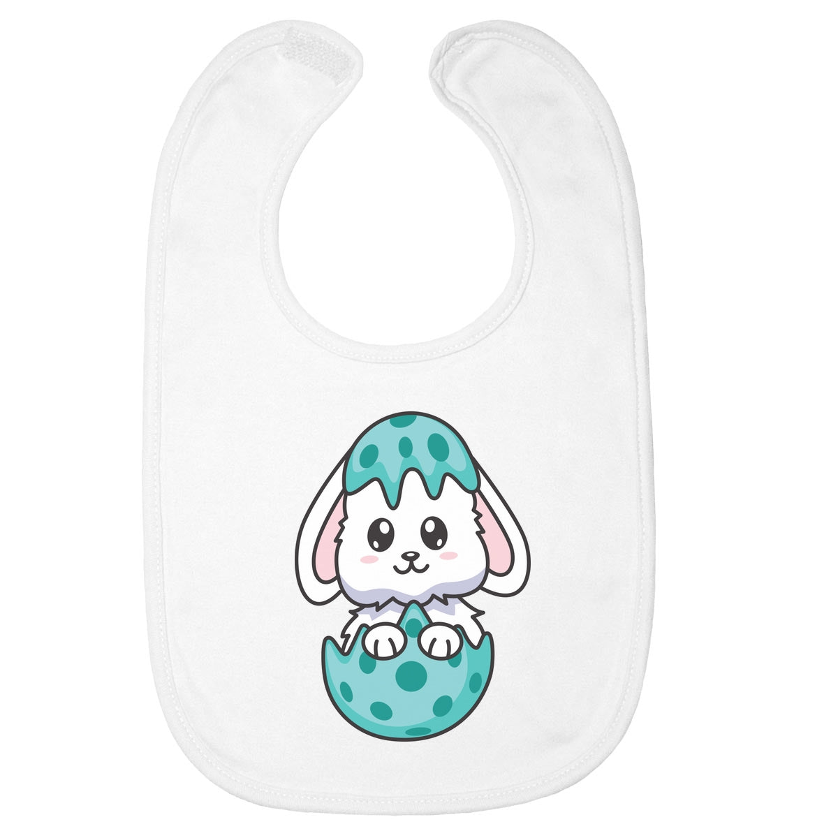 Schlüpfender Hase Im Buntem Ei Osterhasen Baby Lätzchen