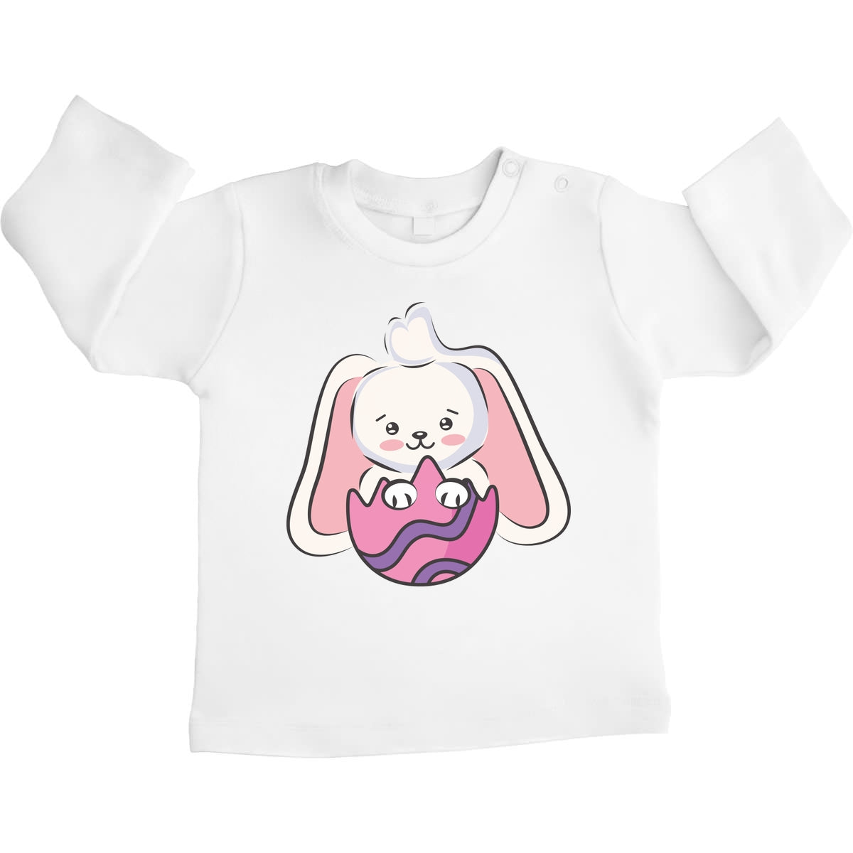 Süßer Osterhase Im Buntem Ei Osterhasen Unisex Baby Langarmshirt Gr. 66-93