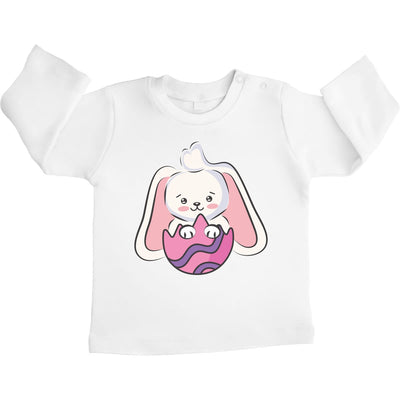 Süßer Osterhase Im Buntem Ei Osterhasen Unisex Baby Langarmshirt Gr. 66-93