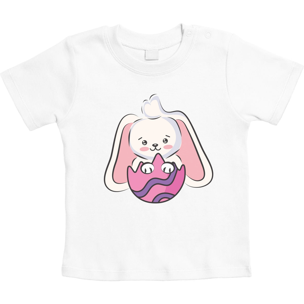 Süßer Osterhase Im Buntem Ei Osterhasen Unisex Baby T-Shirt Gr. 66-93