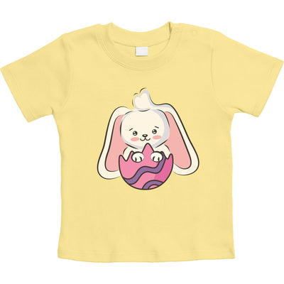 Süßer Osterhase Im Buntem Ei Osterhasen Unisex Baby T-Shirt Gr. 66-93