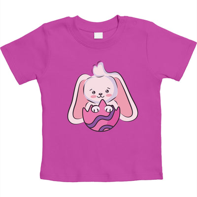 Süßer Osterhase Im Buntem Ei Osterhasen Unisex Baby T-Shirt Gr. 66-93