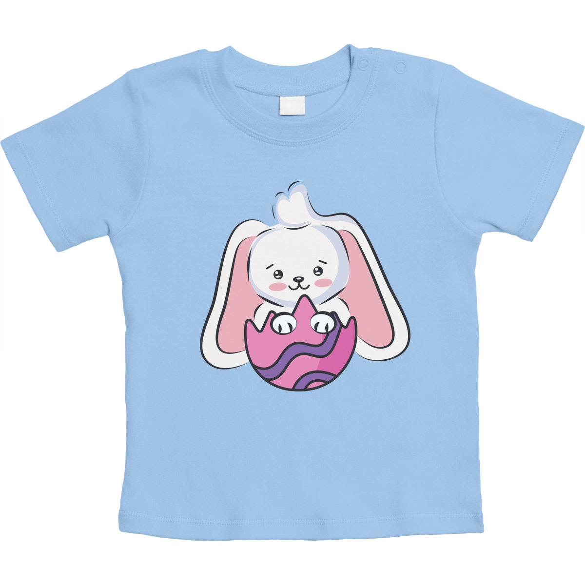 Süßer Osterhase Im Buntem Ei Osterhasen Unisex Baby T-Shirt Gr. 66-93