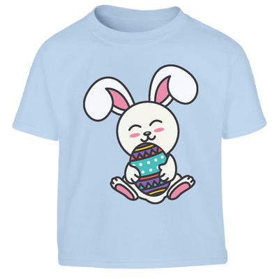 Süßer Osterhase mit bunten Osterei kleines Geschenk Ostern Kinder Jungen T-Shirt