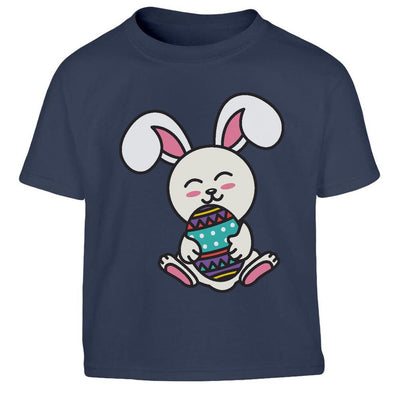 Süßer Osterhase mit bunten Osterei kleines Geschenk Ostern Kinder Jungen T-Shirt