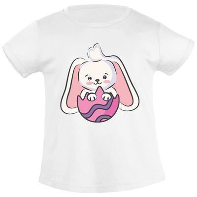 Süßer Osterhase Im Buntem Ei Osterhasen Mädchen T-Shirt