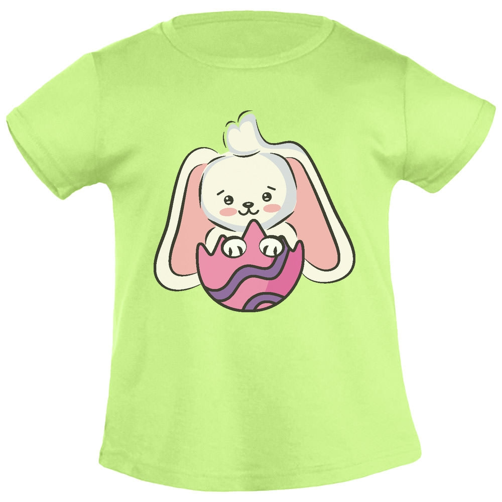 Süßer Osterhase Im Buntem Ei Osterhasen Mädchen T-Shirt