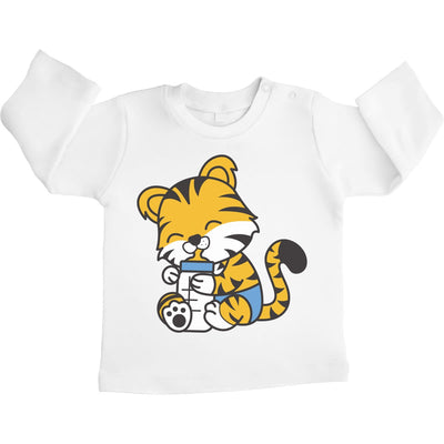 Tiger Katze Baby Tiere Kleidung Baby Outfits Unisex Baby Langarmshirt Gr. 66-93