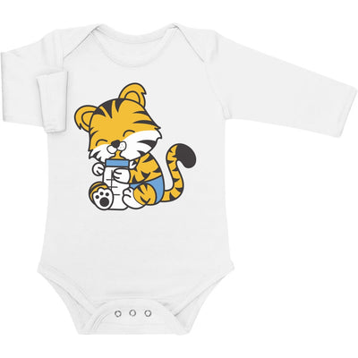 Tiger Katze Baby Tiere Kleidung Baby Outfits Baby Langarm Body