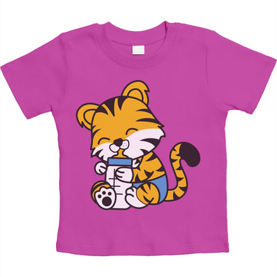 Tiger Katze Baby Tiere Kleidung Baby Outfits Unisex Baby T-Shirt Gr. 66-93