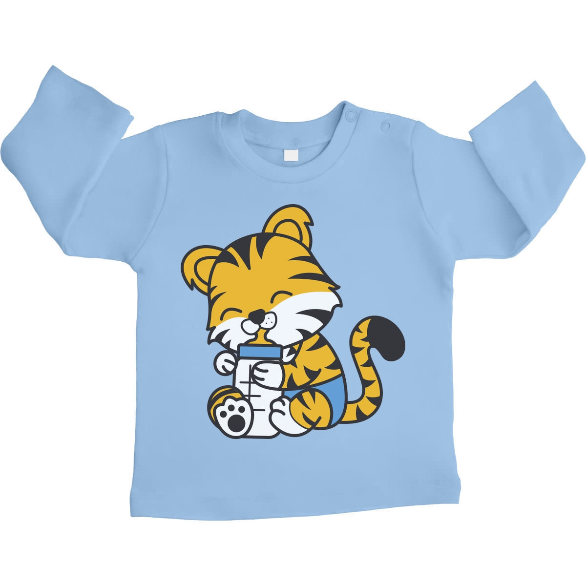 Tiger Katze Baby Tiere Kleidung Baby Outfits Unisex Baby Langarmshirt Gr. 66-93