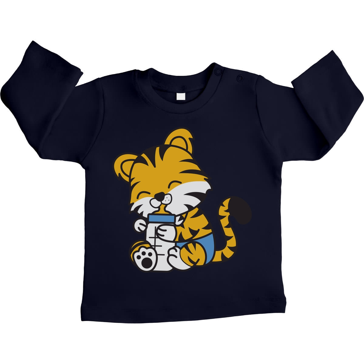 Tiger Katze Baby Tiere Kleidung Baby Outfits Unisex Baby Langarmshirt Gr. 66-93