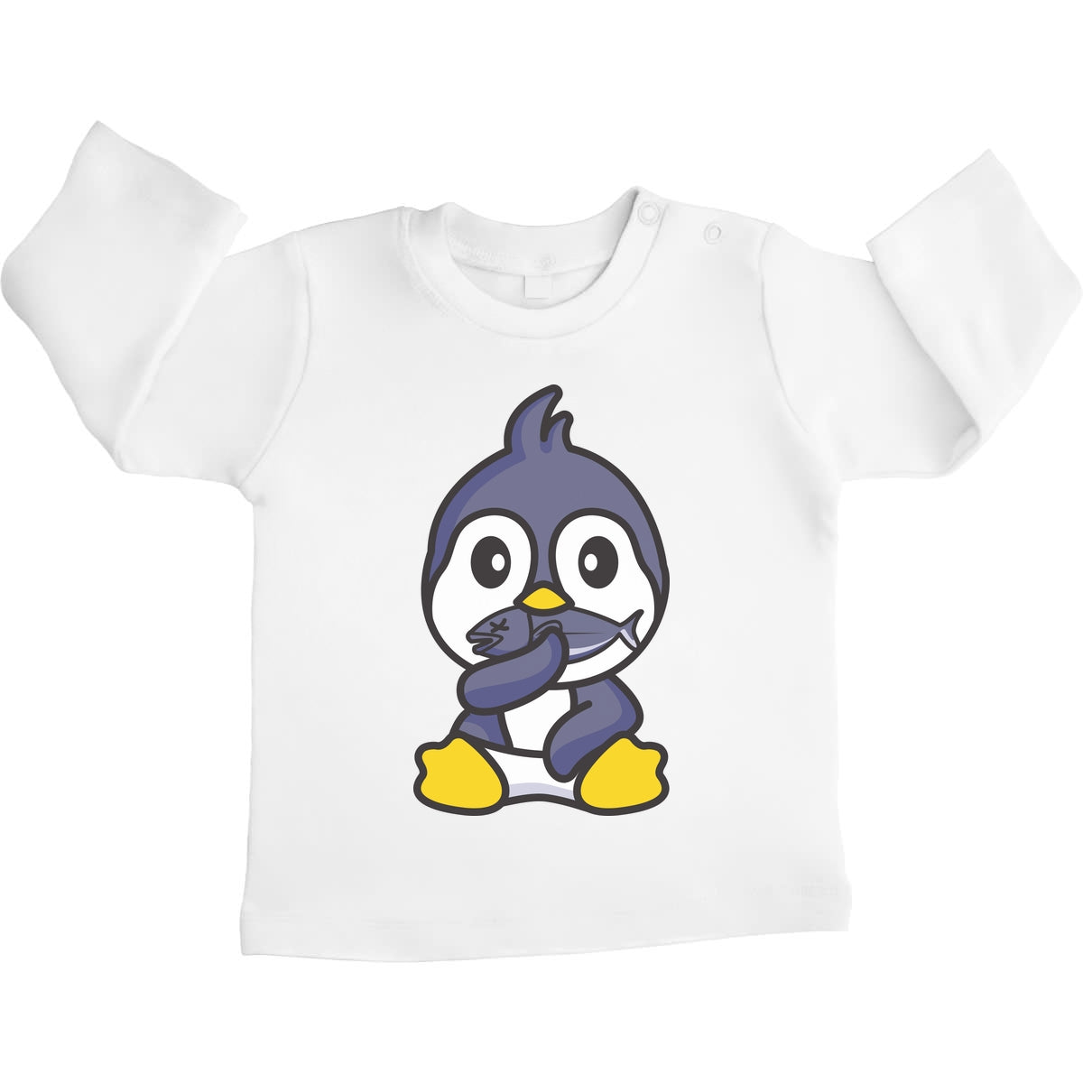 Baby Pulli Pinguin Baby Kleidung Neugeborene Unisex Baby Langarmshirt Gr. 66-93