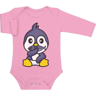 Langarm Baby Body Pinguin Baby Kleidung Neugeborene Jungen Baby Langarm Body