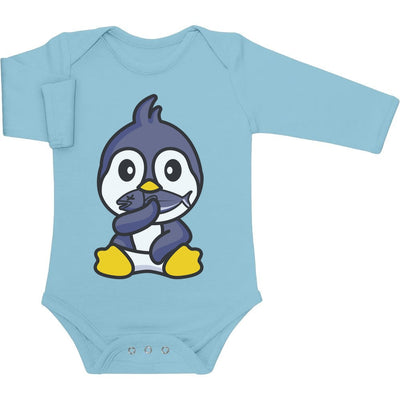 Langarm Baby Body Pinguin Baby Kleidung Neugeborene Jungen Baby Langarm Body