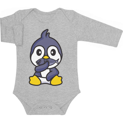 Langarm Baby Body Pinguin Baby Kleidung Neugeborene Jungen Baby Langarm Body