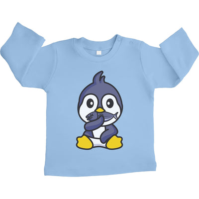Baby Pulli Pinguin Baby Kleidung Neugeborene Unisex Baby Langarmshirt Gr. 66-93