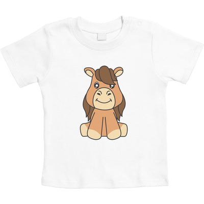 Baby Pferde Kleidung Mitbringsel Pferde Motiv Unisex Baby T-Shirt Gr. 66-93