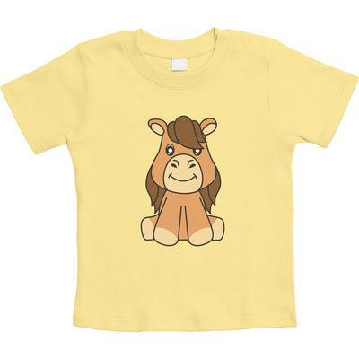 Baby Pferde Kleidung Mitbringsel Pferde Motiv Unisex Baby T-Shirt Gr. 66-93