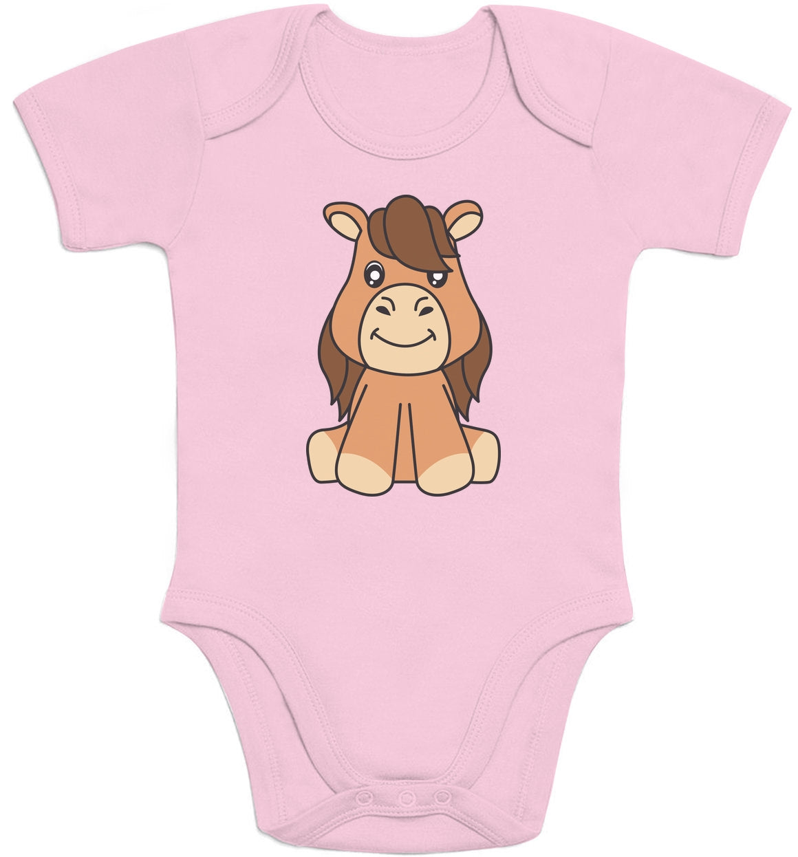 Baby Pferde Kleidung Mitbringsel Pferde Motiv Baby Body Kurzarm-Body