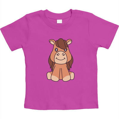 Baby Pferde Kleidung Mitbringsel Pferde Motiv Unisex Baby T-Shirt Gr. 66-93
