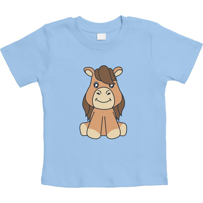 Baby Pferde Kleidung Mitbringsel Pferde Motiv Unisex Baby T-Shirt Gr. 66-93
