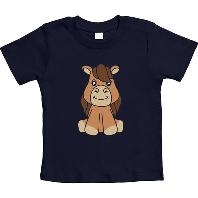 Baby Pferde Kleidung Mitbringsel Pferde Motiv Unisex Baby T-Shirt Gr. 66-93