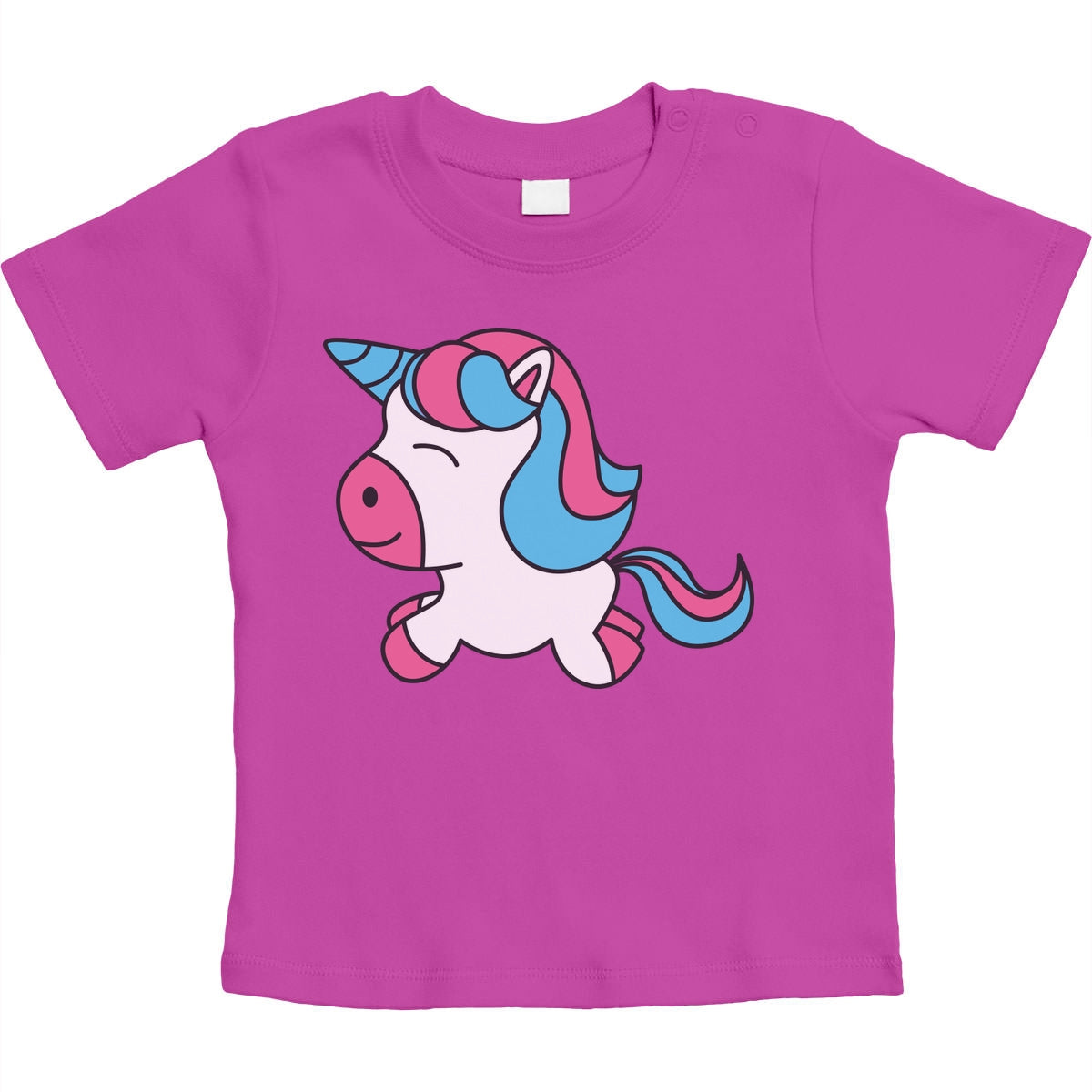 Süßes Einhorn Baby Pferde Kleidung Unicorn Motive Unisex Baby T-Shirt Gr. 66-93
