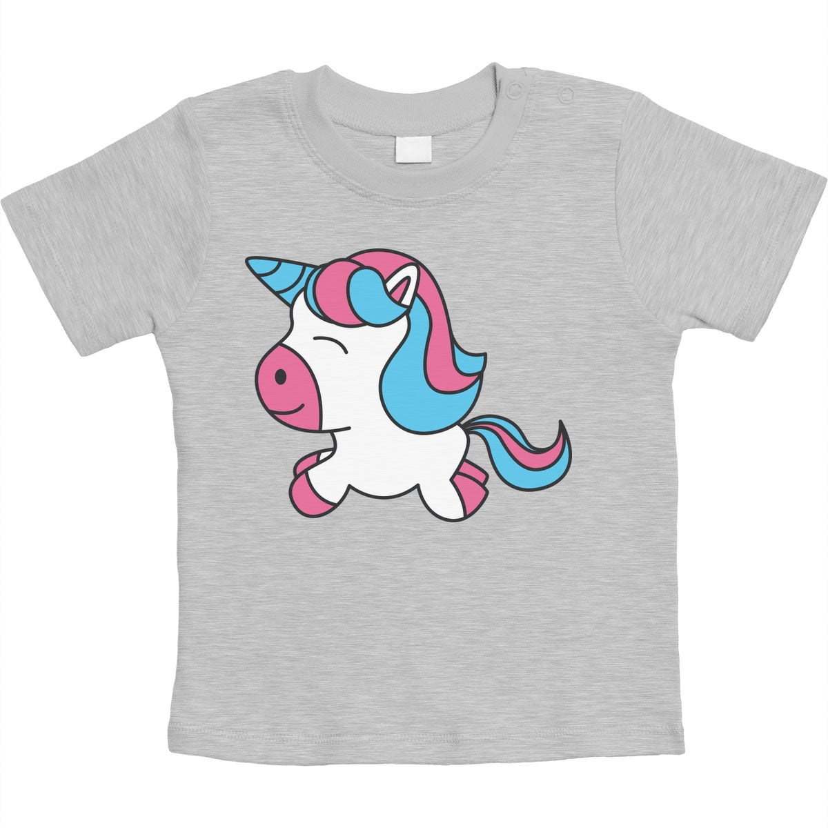 Süßes Einhorn Baby Pferde Kleidung Unicorn Motive Unisex Baby T-Shirt Gr. 66-93