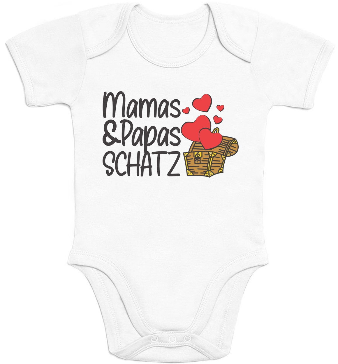 Baby Geschenk Mama und Papas Schatz Baby Body Kurzarm-Body