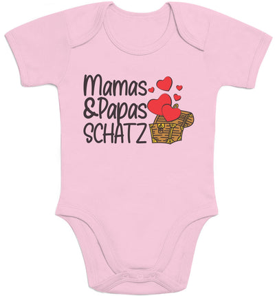 Baby Geschenk Mama und Papas Schatz Baby Body Kurzarm-Body