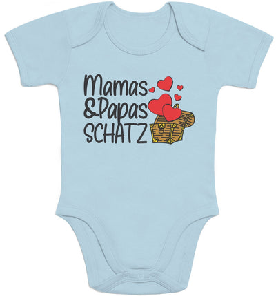 Baby Geschenk Mama und Papas Schatz Baby Body Kurzarm-Body