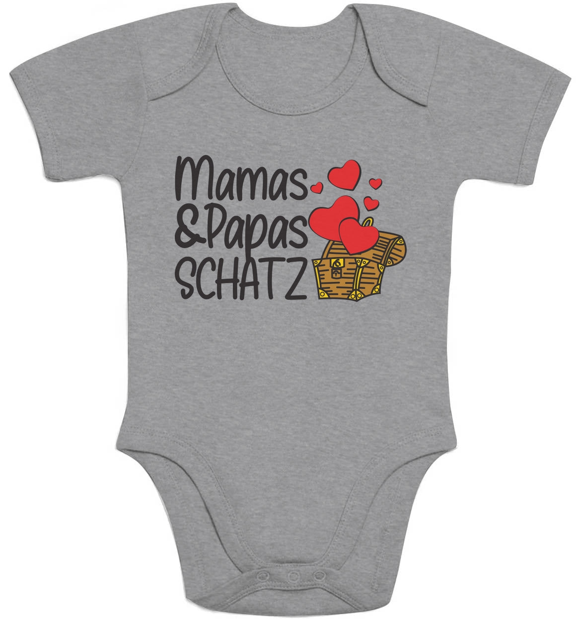 Baby Geschenk Mama und Papas Schatz Baby Body Kurzarm-Body