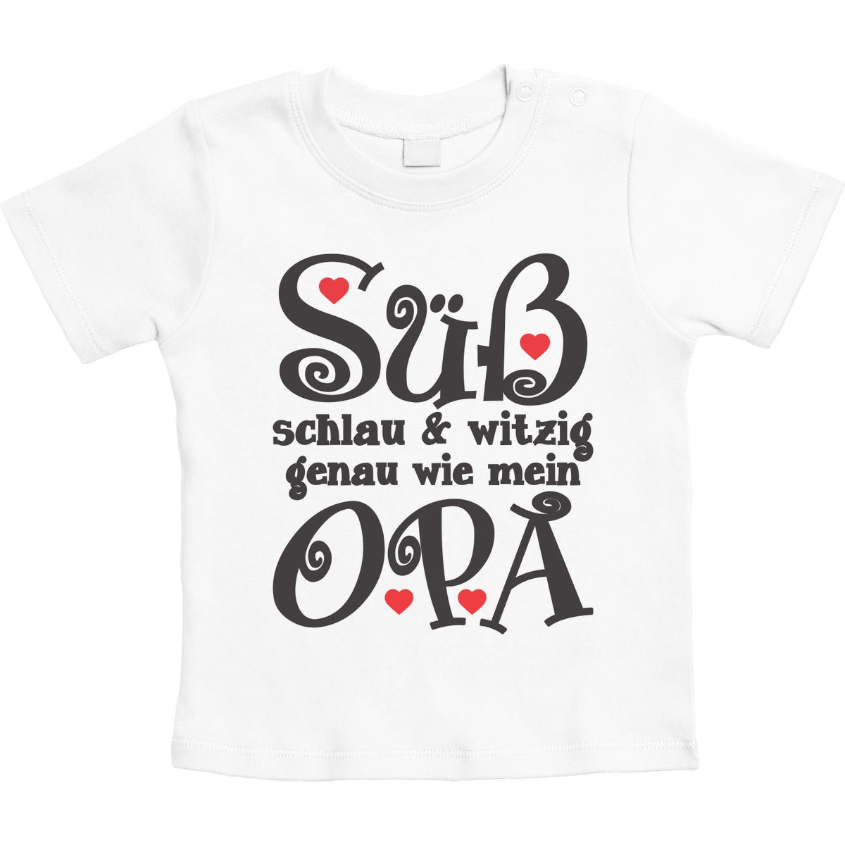 Süß Schlau und Witzig genau wie mein Opa Unisex Baby T-Shirt Gr. 66-93