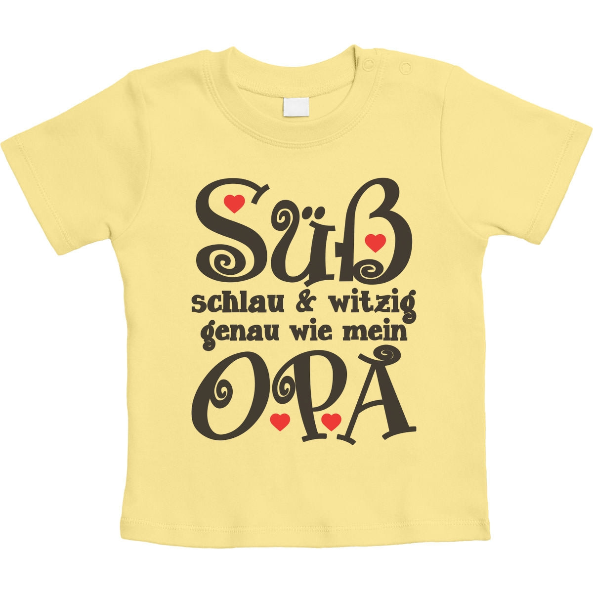 Süß Schlau und Witzig genau wie mein Opa Unisex Baby T-Shirt Gr. 66-93