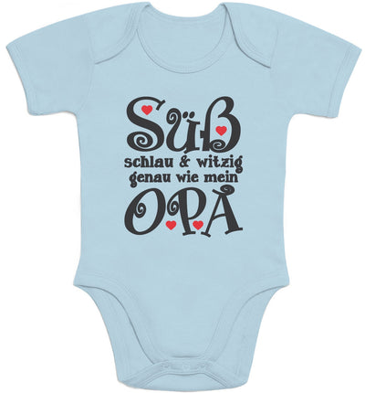 Süß Schlau und Witzig genau wie mein Opa Baby Body Kurzarm-Body