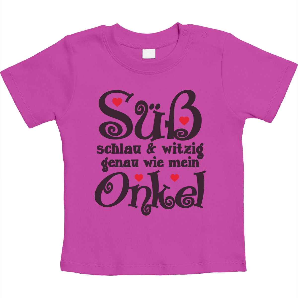 Süß Schlau und Witzig genau wie mein Onkel Unisex Baby T-Shirt Gr. 66-93