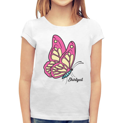 T-Shirt Mädchen Sommer Oberteile Butterfly Schmetterling Mädchen T-Shirt