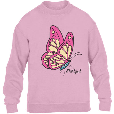 Pullover Mädchen Oberteile Butterfly Schmetterling Kinder Pullover Sweatshirt