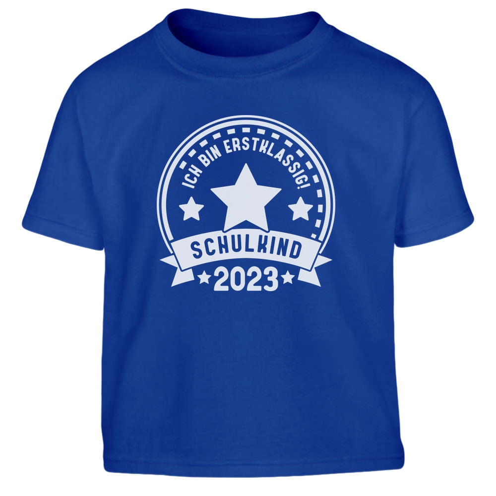 Ich bin ERSTKLASSIG Schulkind 2023 Einschulung Schulanfang Kinder Jungen T-Shirt