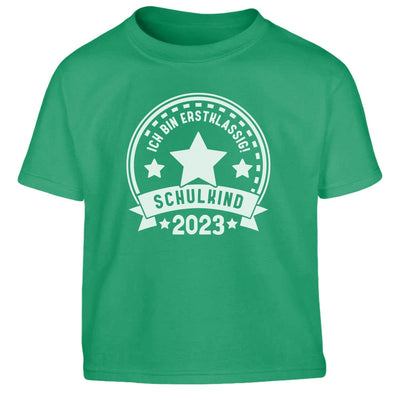 Ich bin ERSTKLASSIG Schulkind 2023 Einschulung Schulanfang Kinder Jungen T-Shirt