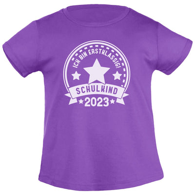 Ich bin ERSTKLASSIG Schulkind 2023 Einschulung Schulanfang Mädchen T-Shirt