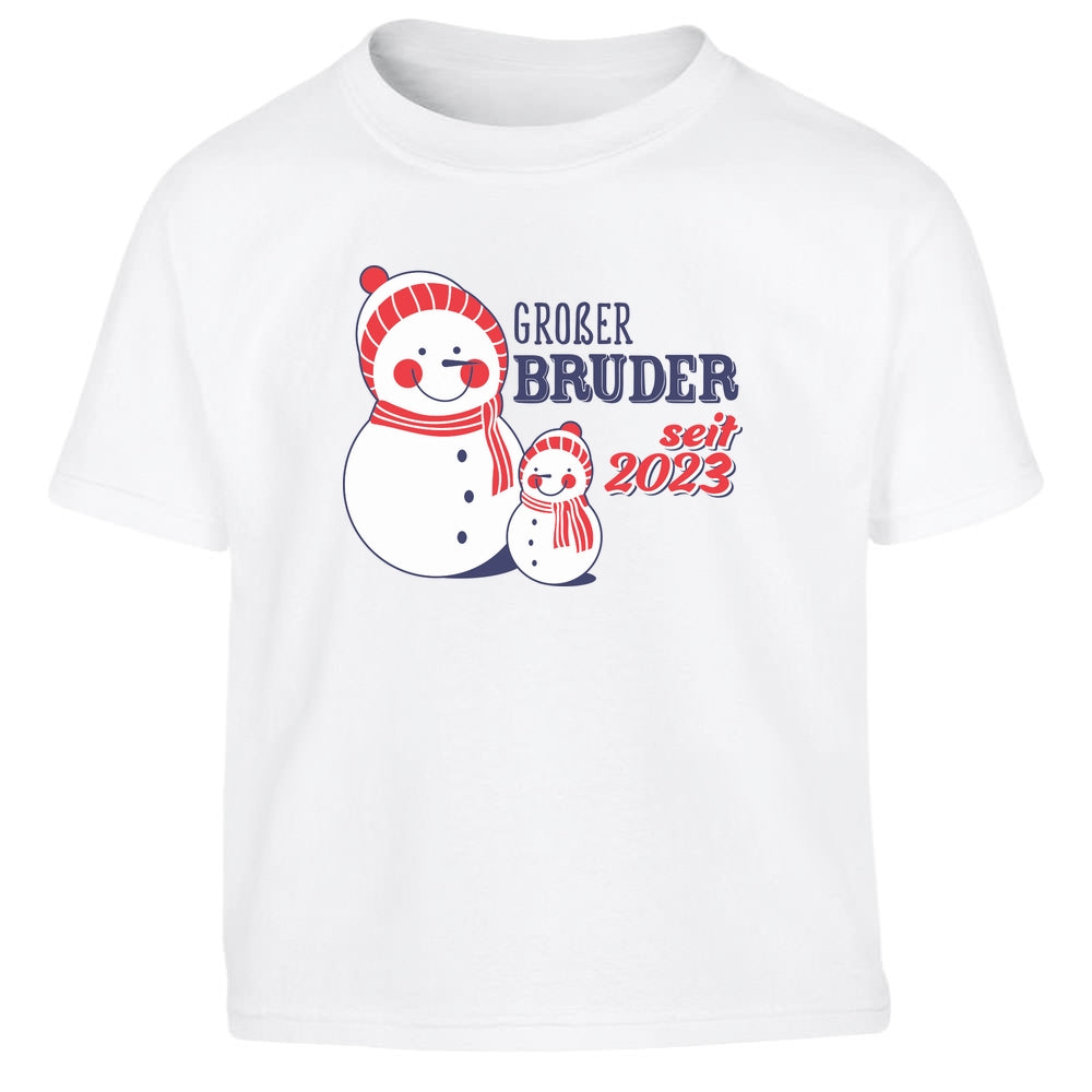 Jungen TShirt  - Geschenk Großer Bruder seit 2023 Kinder Jungen T-Shirt