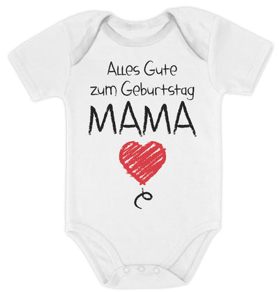 Mutter Geschenk Alles Gute Zum Geburtstag Mama Baby Body Kurzarm-Body